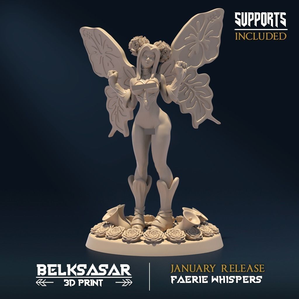 Visage of the Forest Nude and Normal 3D print model_3