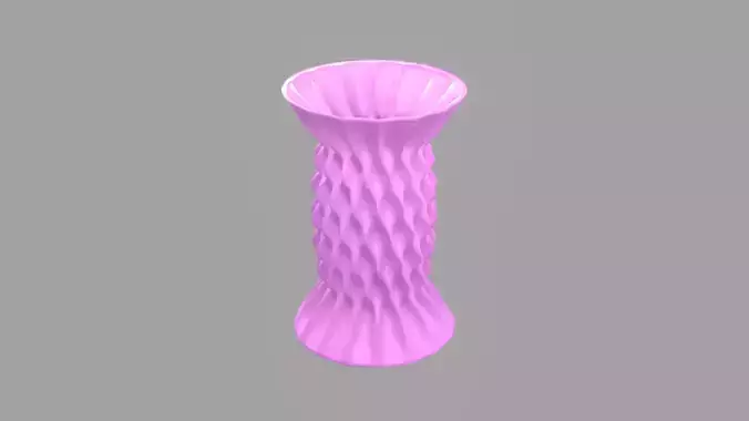 Vase porcelain pink