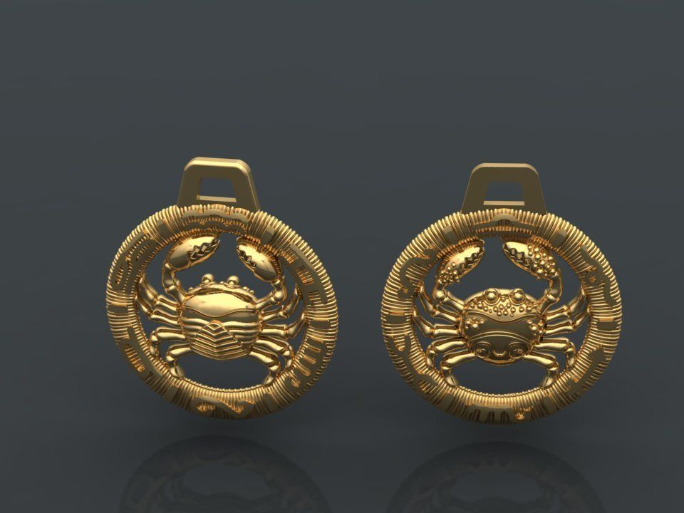 zodiac medals 3D print model_1