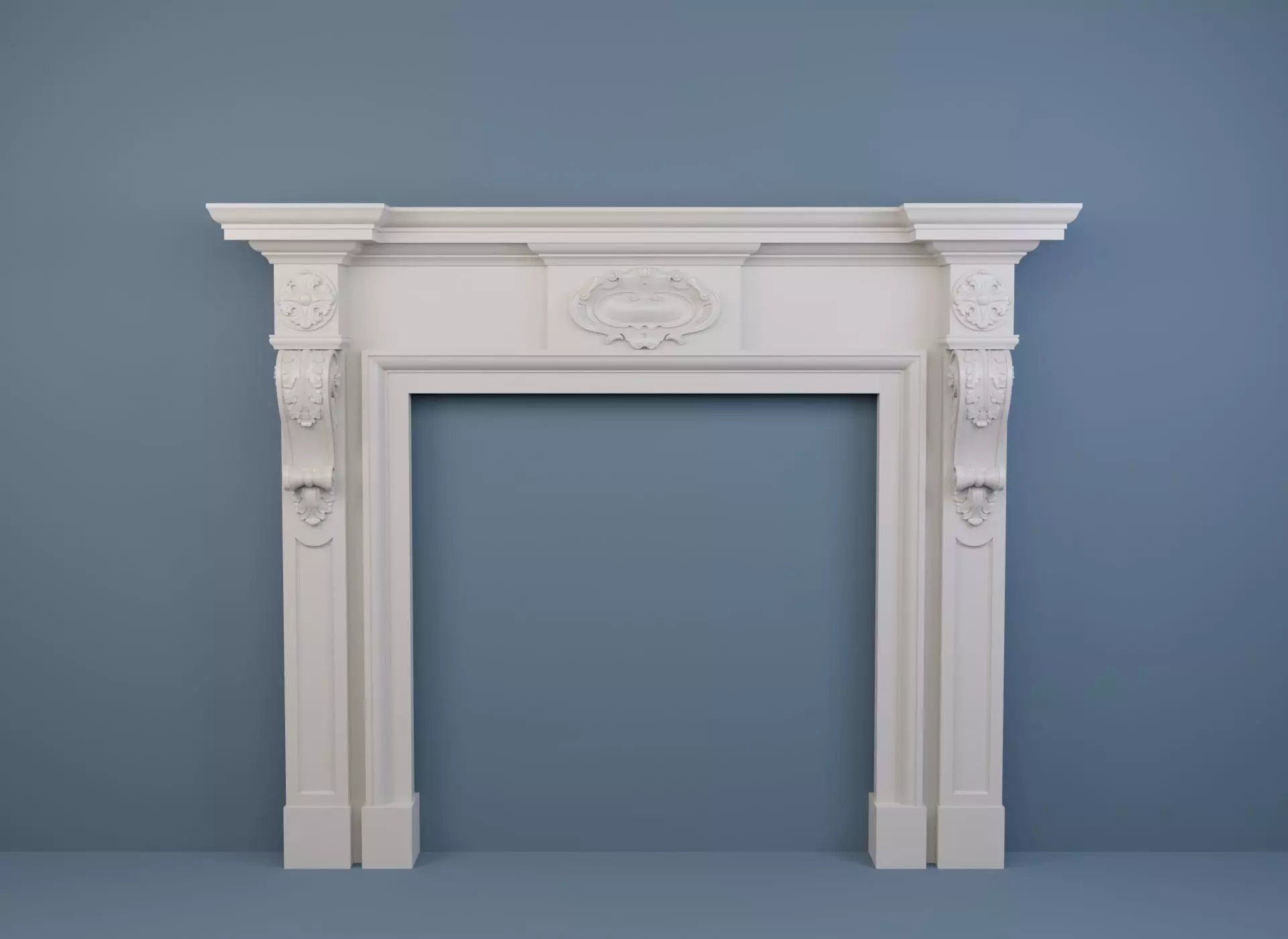 Georgian style fireplaces series No9 3D model