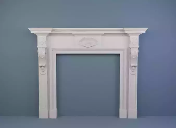 Georgian style fireplaces series No9 3D model