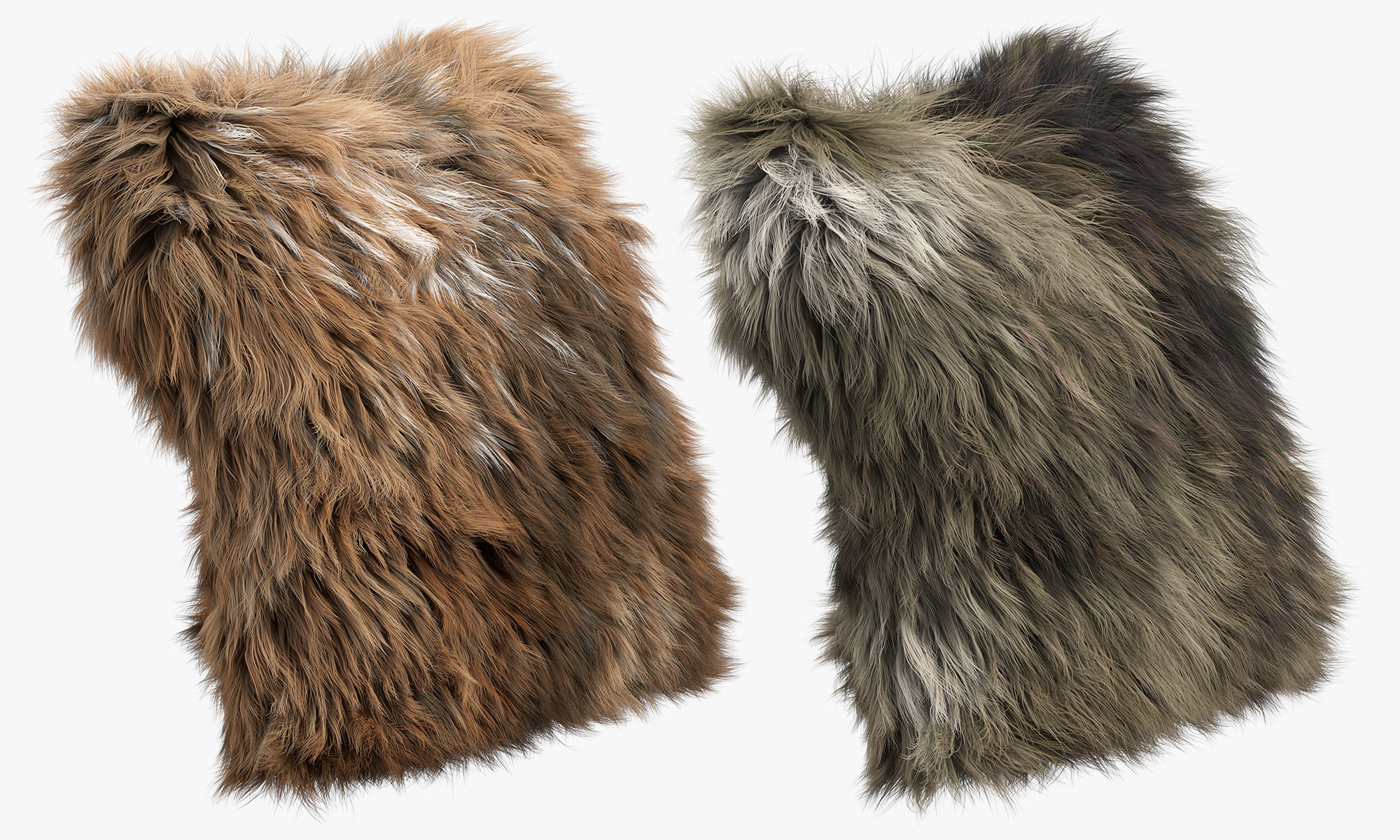 Fur pillows set 1 3D model_17