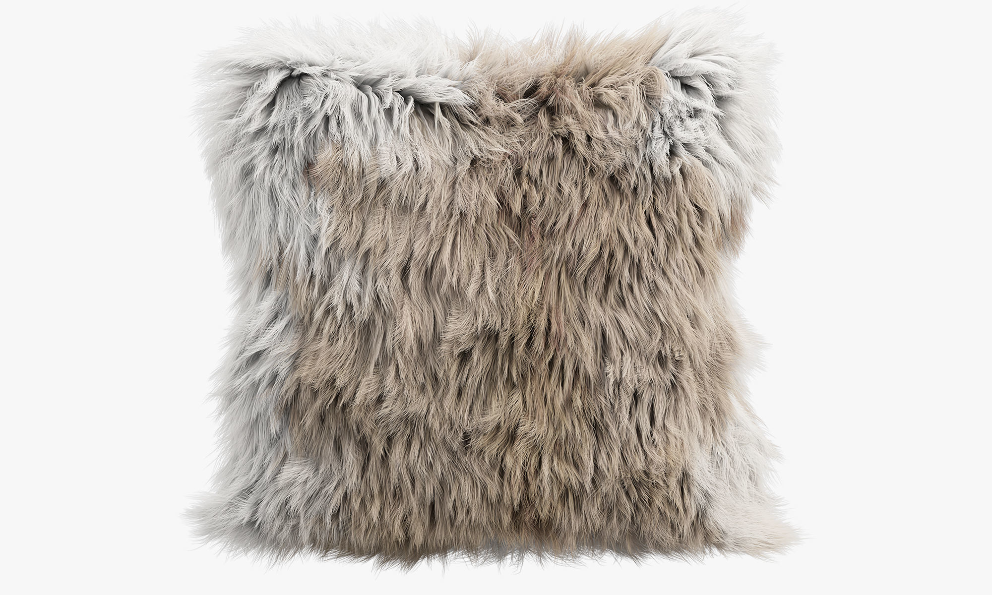 Fur pillows set 1 3D model_4