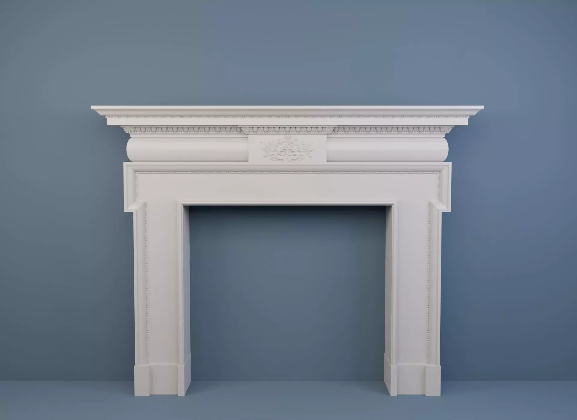 Georgian style fireplaces series No10 3D model_0