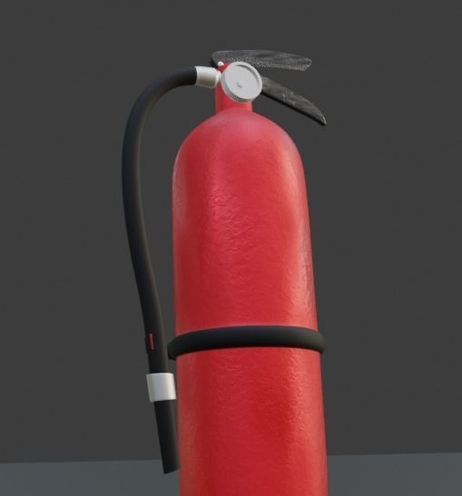 extinguisher fire Free 3D model_4