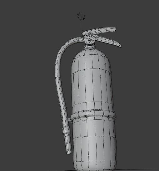 extinguisher fire Free 3D model_9