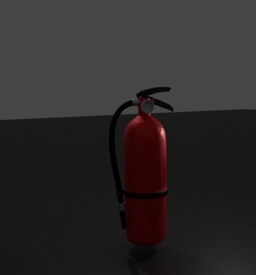 extinguisher fire Free 3D model_1