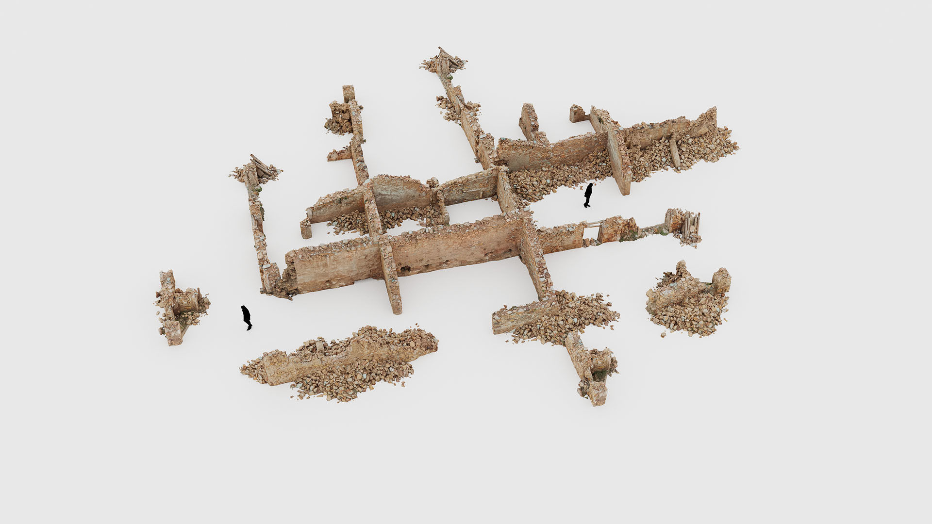 Old Village Building Ruins Scans Low-poly 3D model_14