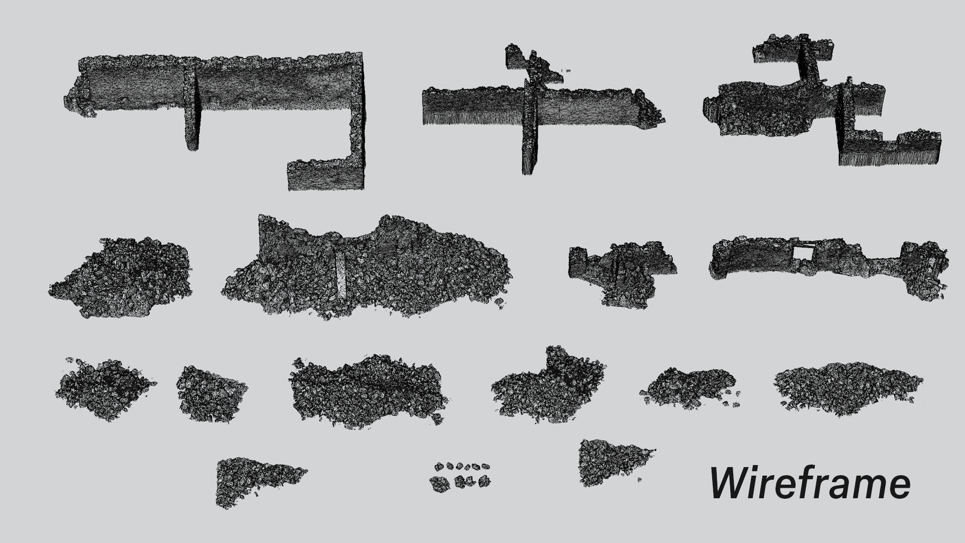 Old Village Building Ruins Scans Low-poly 3D model_6