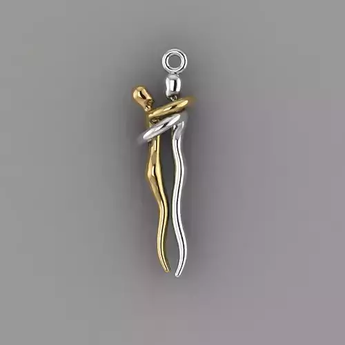 Pendant lovers 3D print model