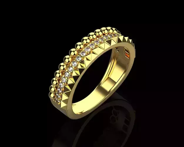 Ring With Diamonds N75