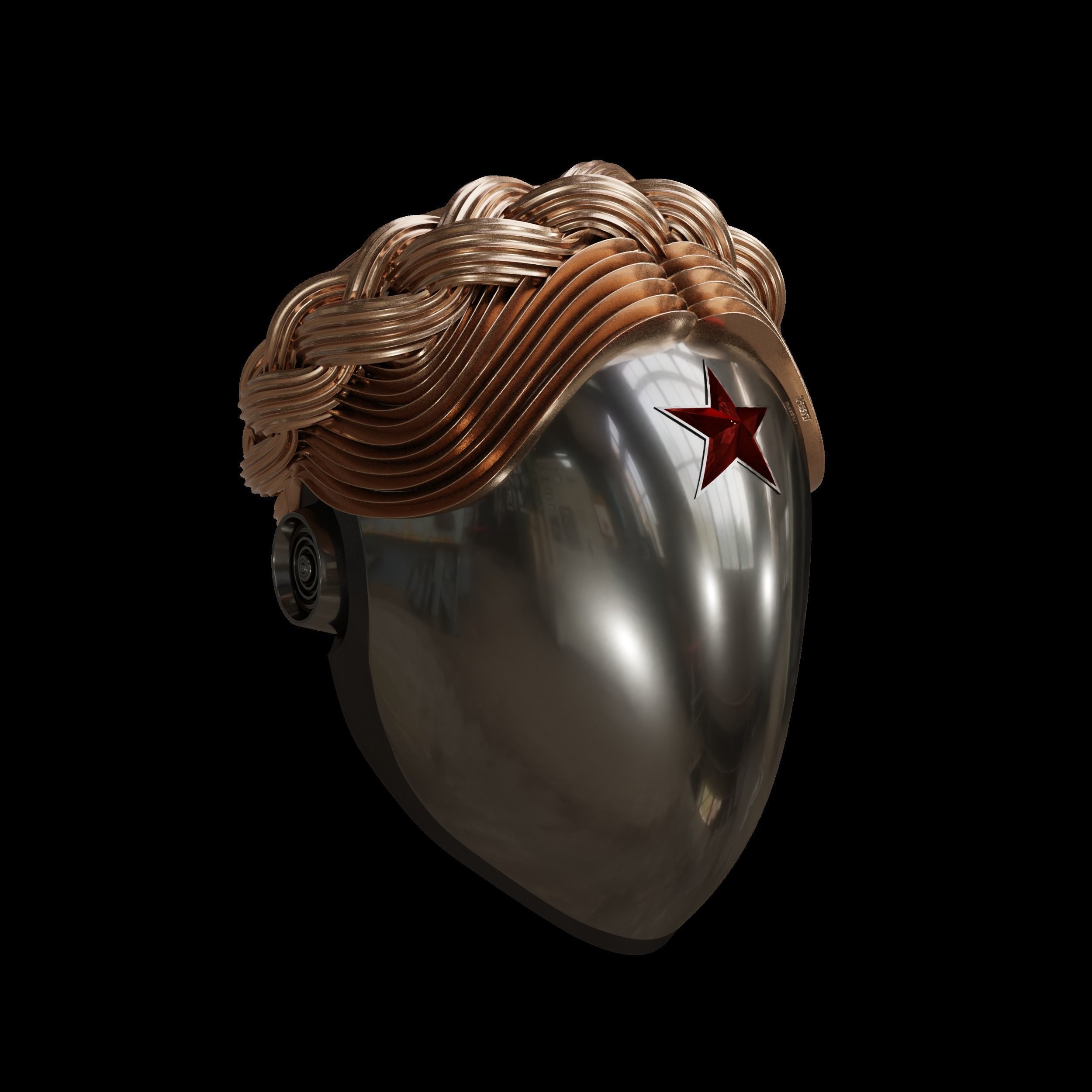 Atomic Heart Robotic Twins Helmet 3D print model_8