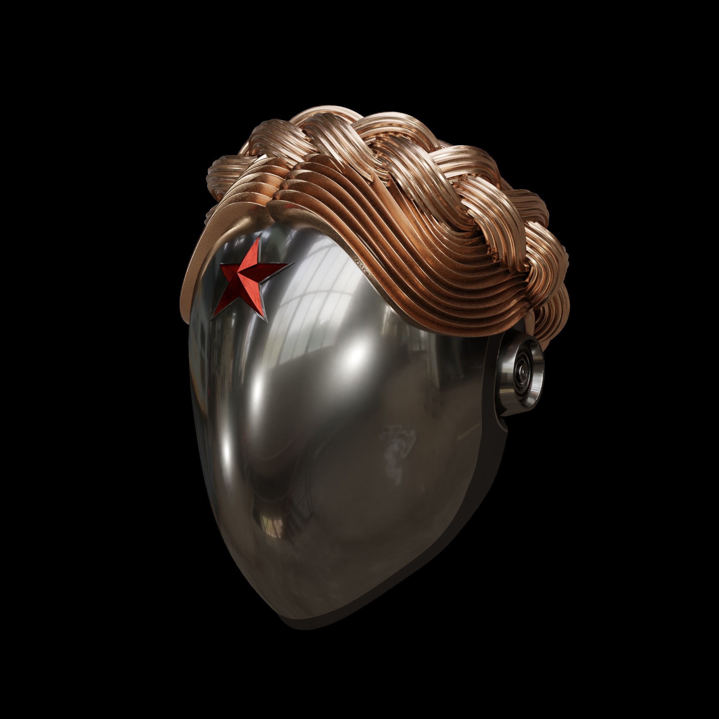 Atomic Heart Robotic Twins Helmet 3D print model_7