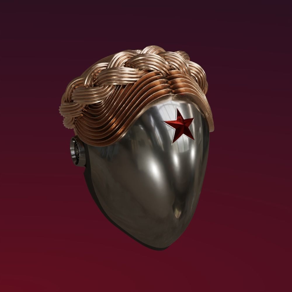 Atomic Heart Robotic Twins Helmet 3D print model_3