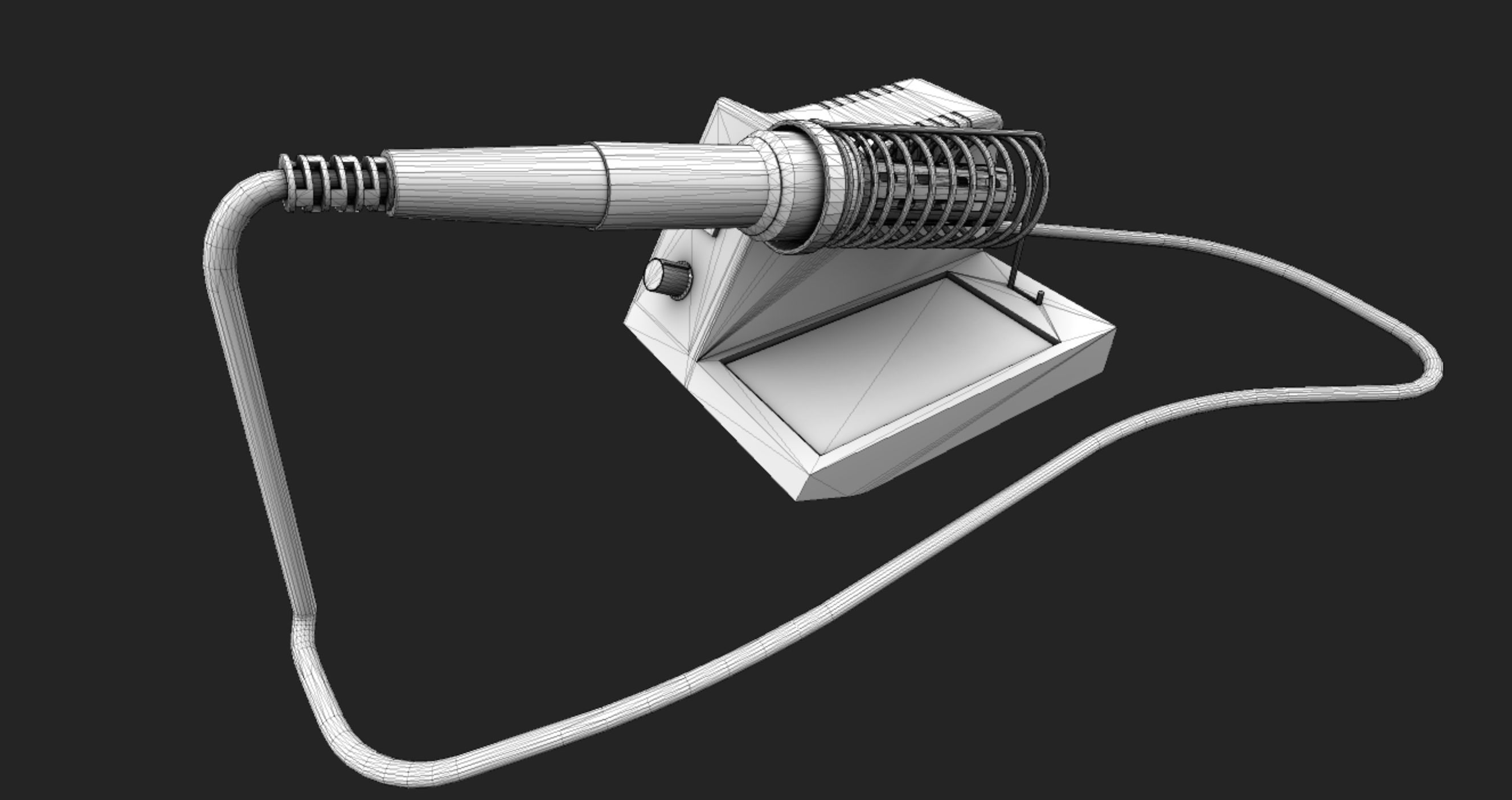 Velleman solder station Low-poly 3D model_7