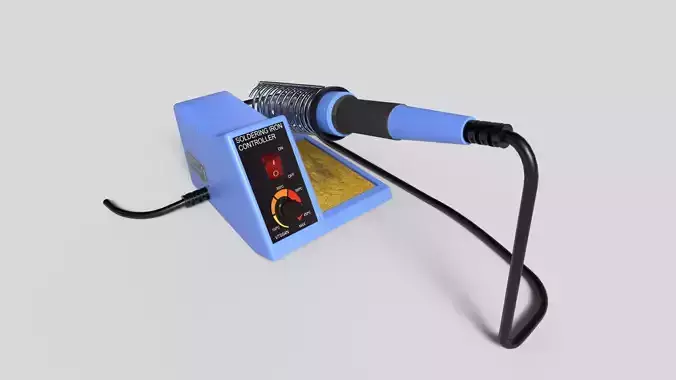 Velleman solder station Low-poly 3D model