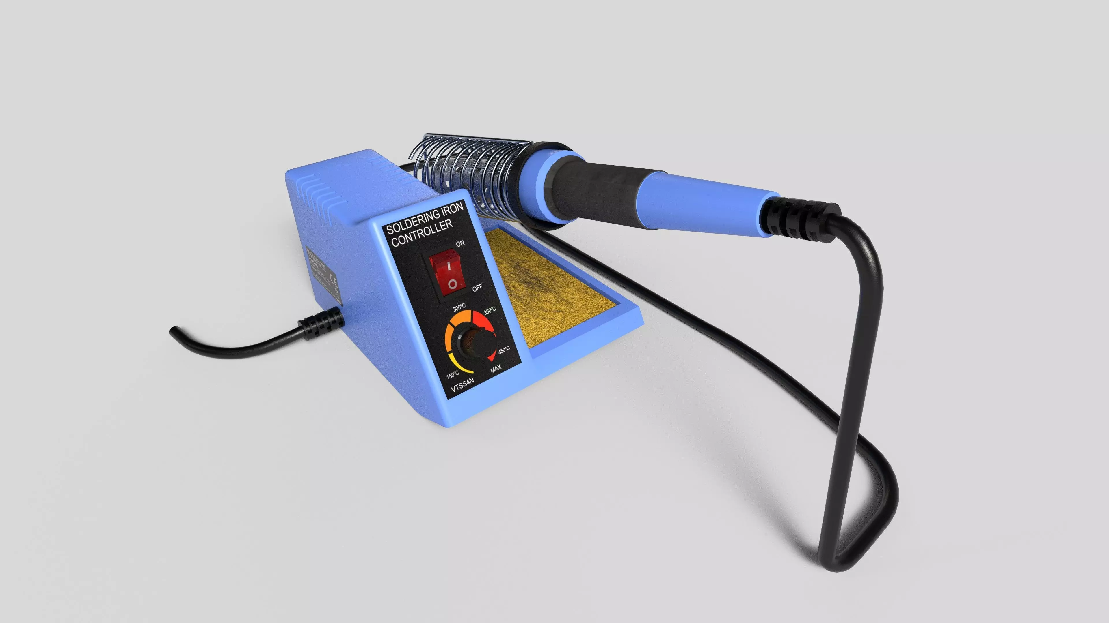 Velleman solder station Low-poly 3D model_0
