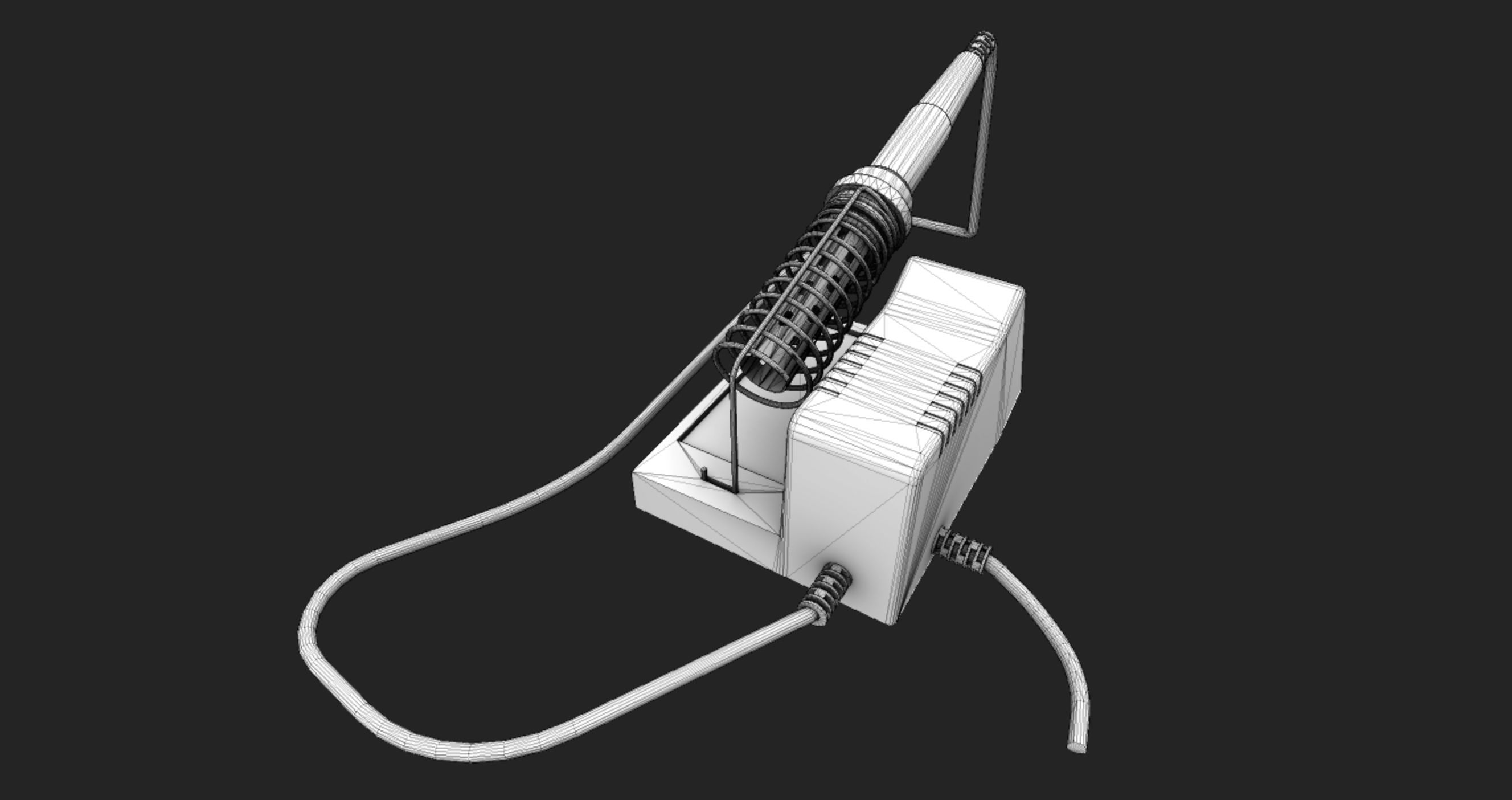 Velleman solder station Low-poly 3D model_6