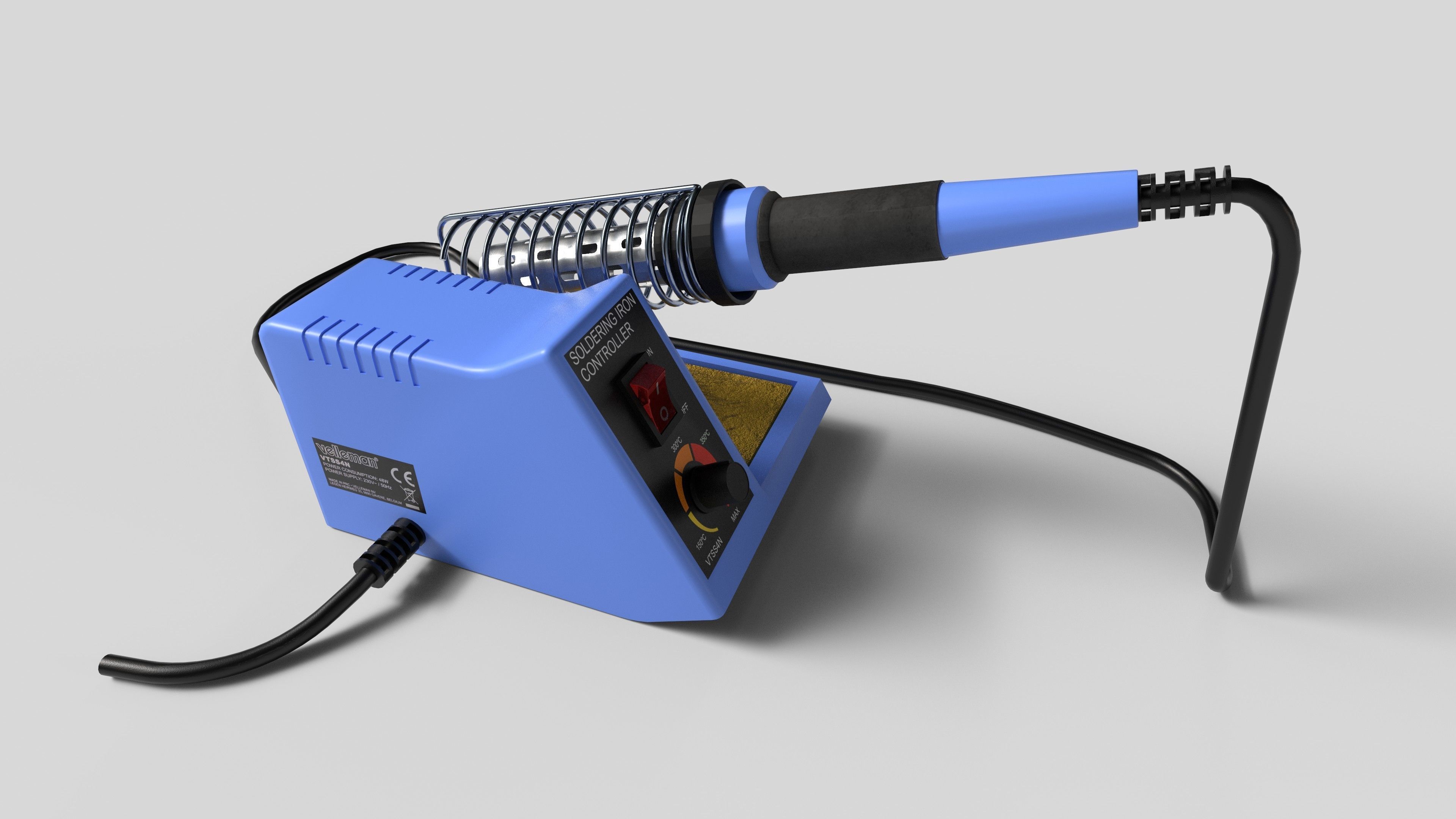 Velleman solder station Low-poly 3D model_4