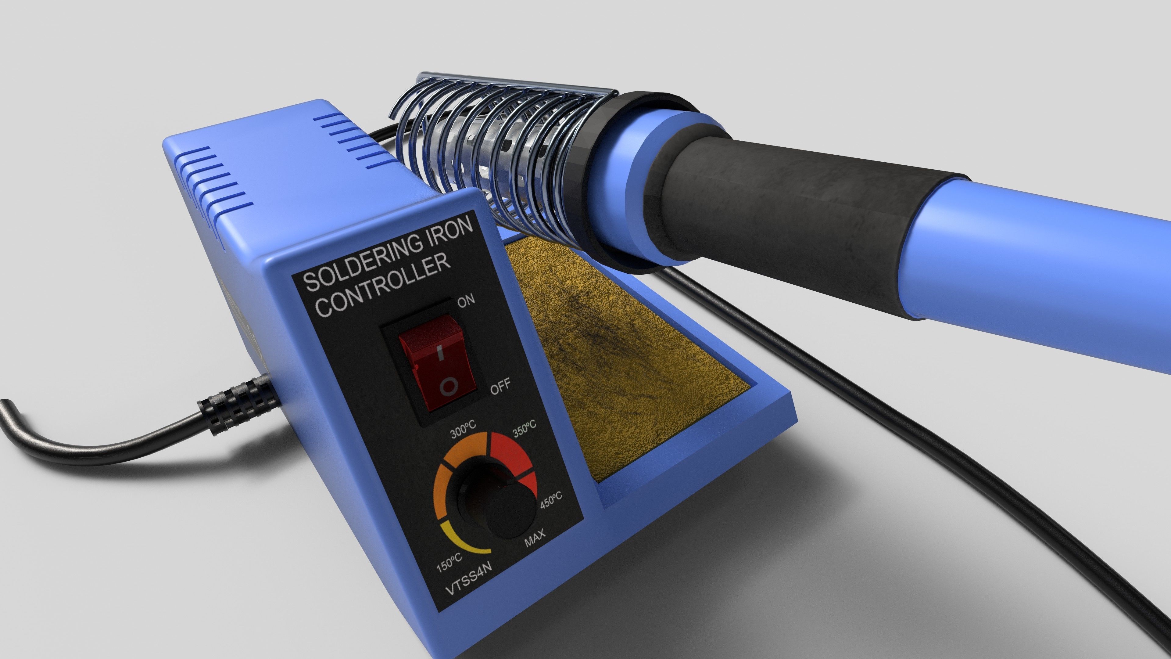 Velleman solder station Low-poly 3D model_5
