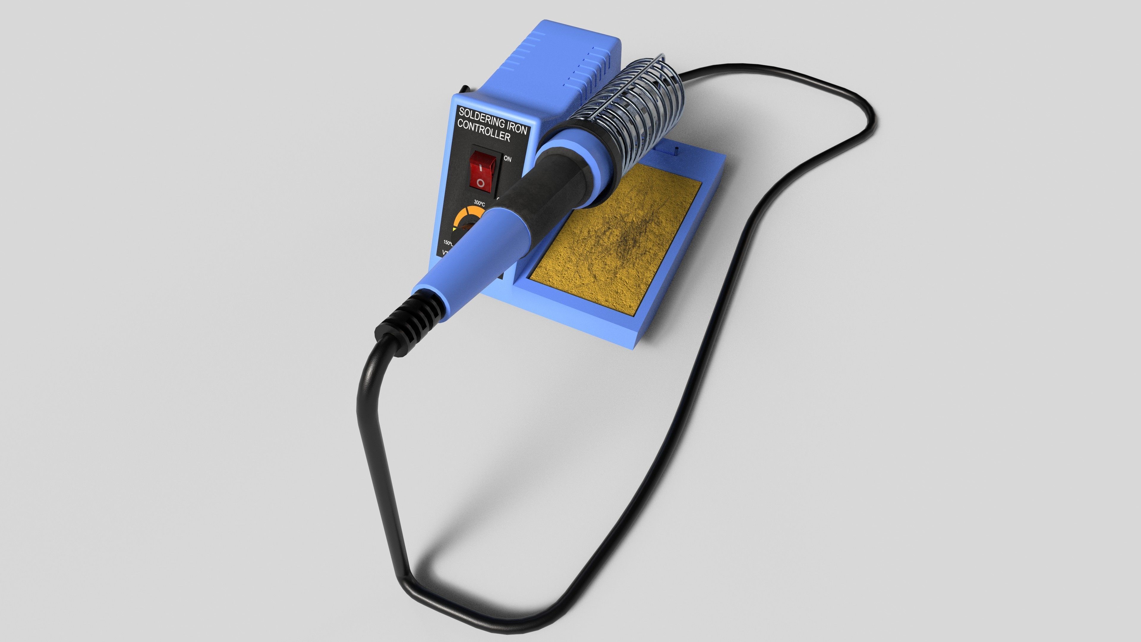 Velleman solder station Low-poly 3D model_1