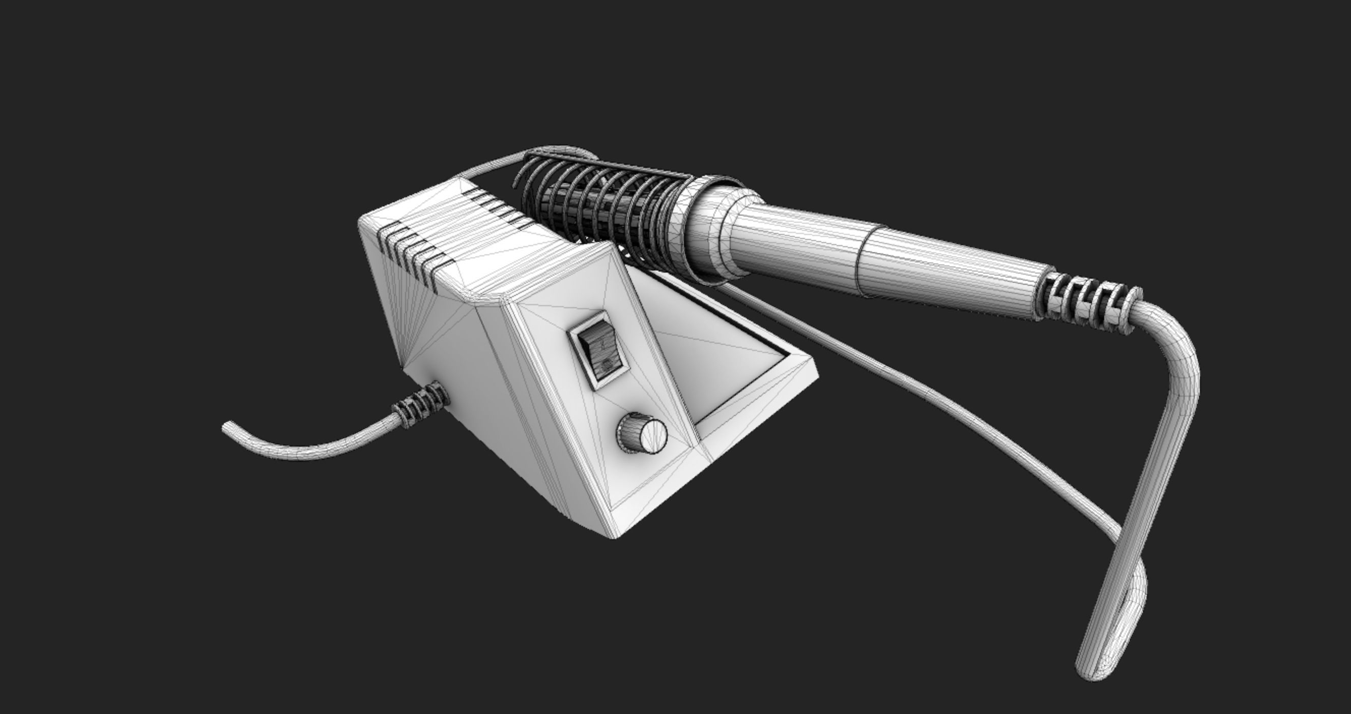 Velleman solder station Low-poly 3D model_8