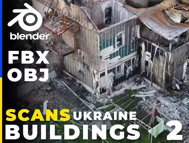 SCANS from Ukraine Buildings set 2 3D model