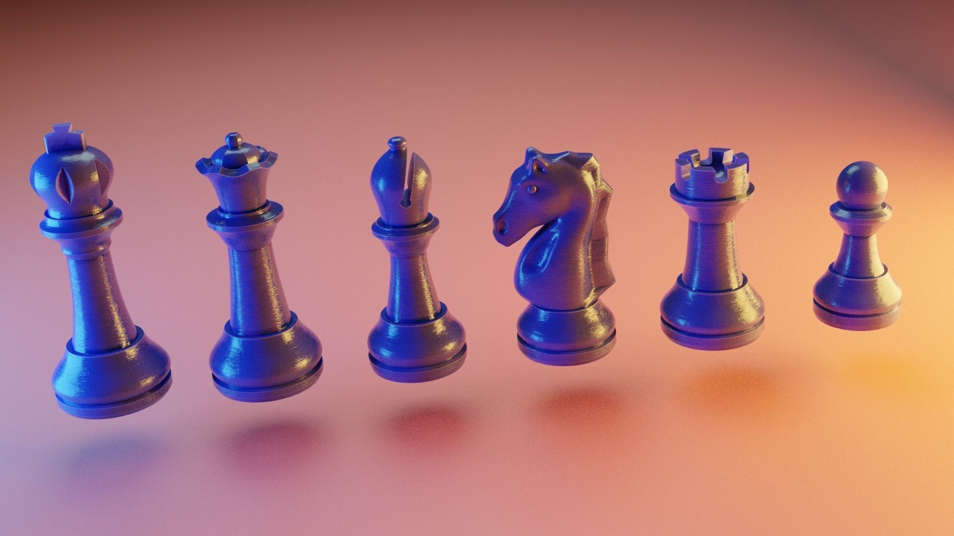 Chess figures 3D print model_8