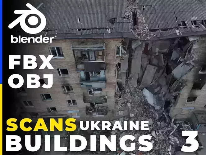 SCANS from Ukraine Buildings set 3 3D model