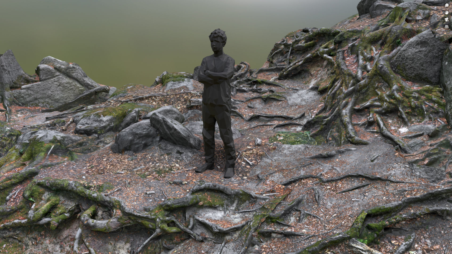 Beech forest ground modules - lwpoly PBR Game ready 3D Model Collection_4