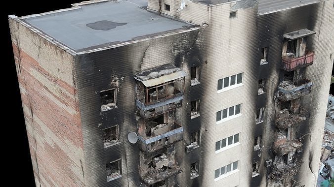 SCANS from Ukraine Buildings set 4 3D model 4
