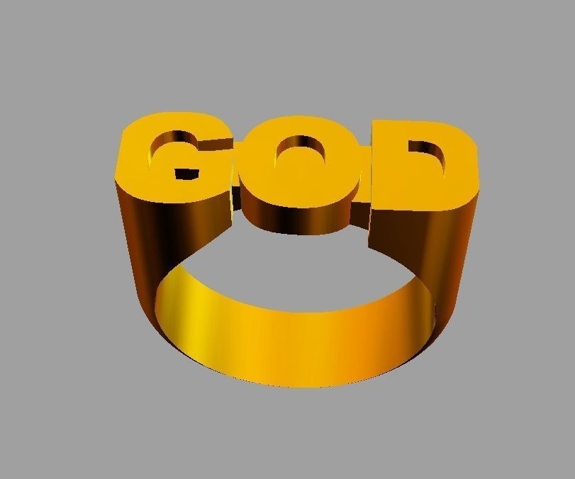God Ring 3D print model_6