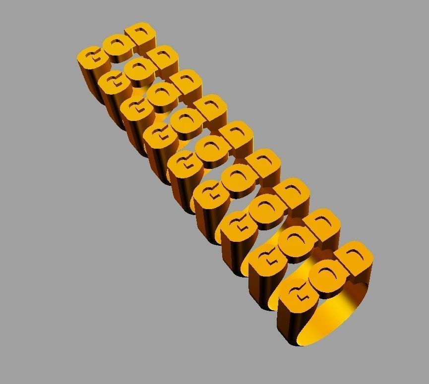 God Ring 3D print model_5