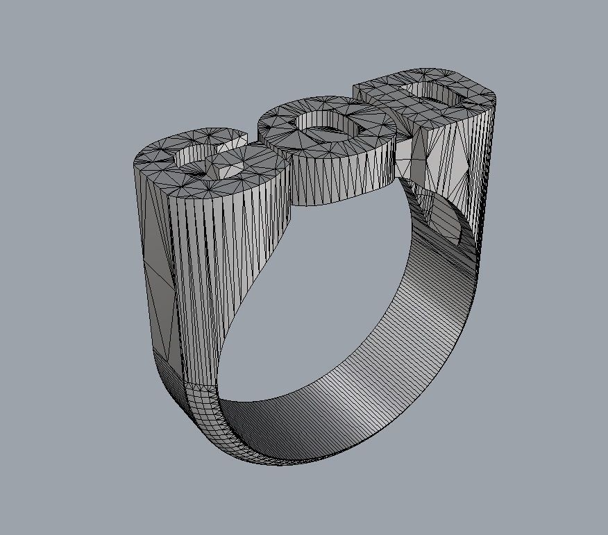 God Ring 3D print model_12