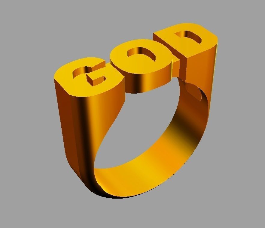 God Ring 3D print model_7