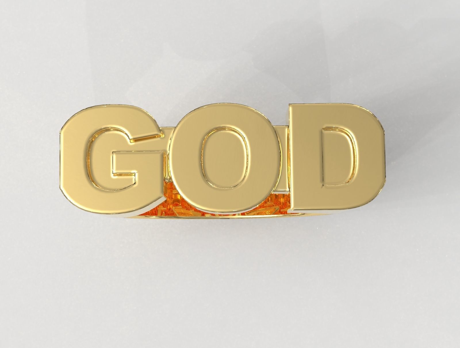 God Ring 3D print model_2