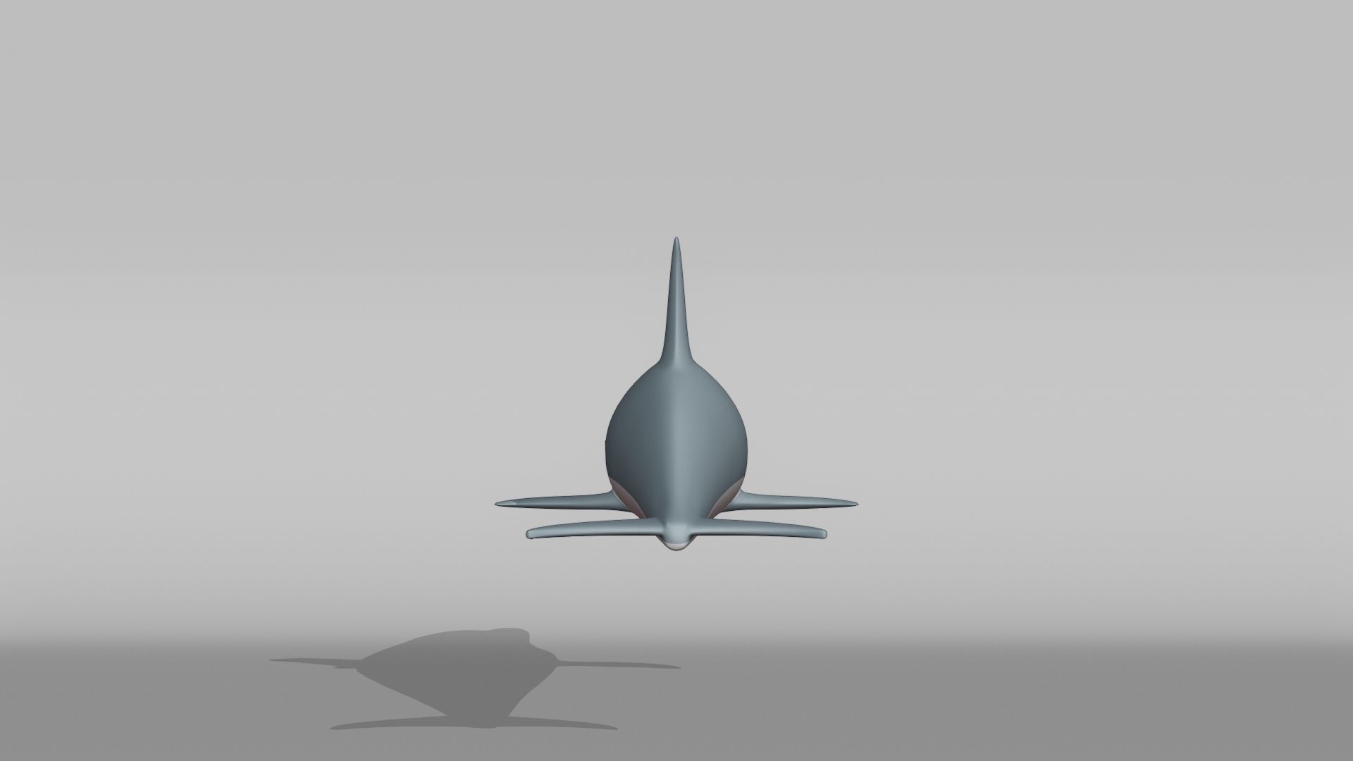 Dolphin Base Mesh Low-poly 3D model_9