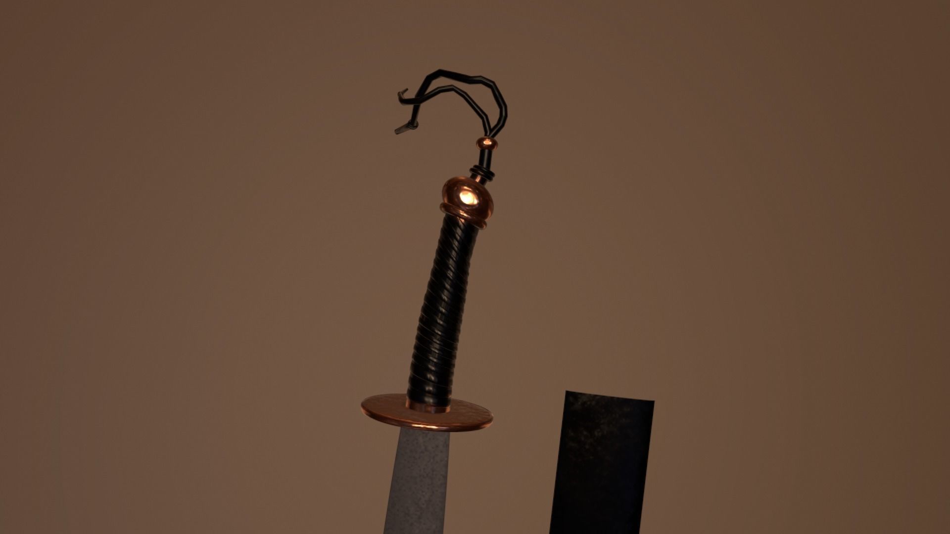 SWORD-01 chinese sword Low-poly 3D model_8