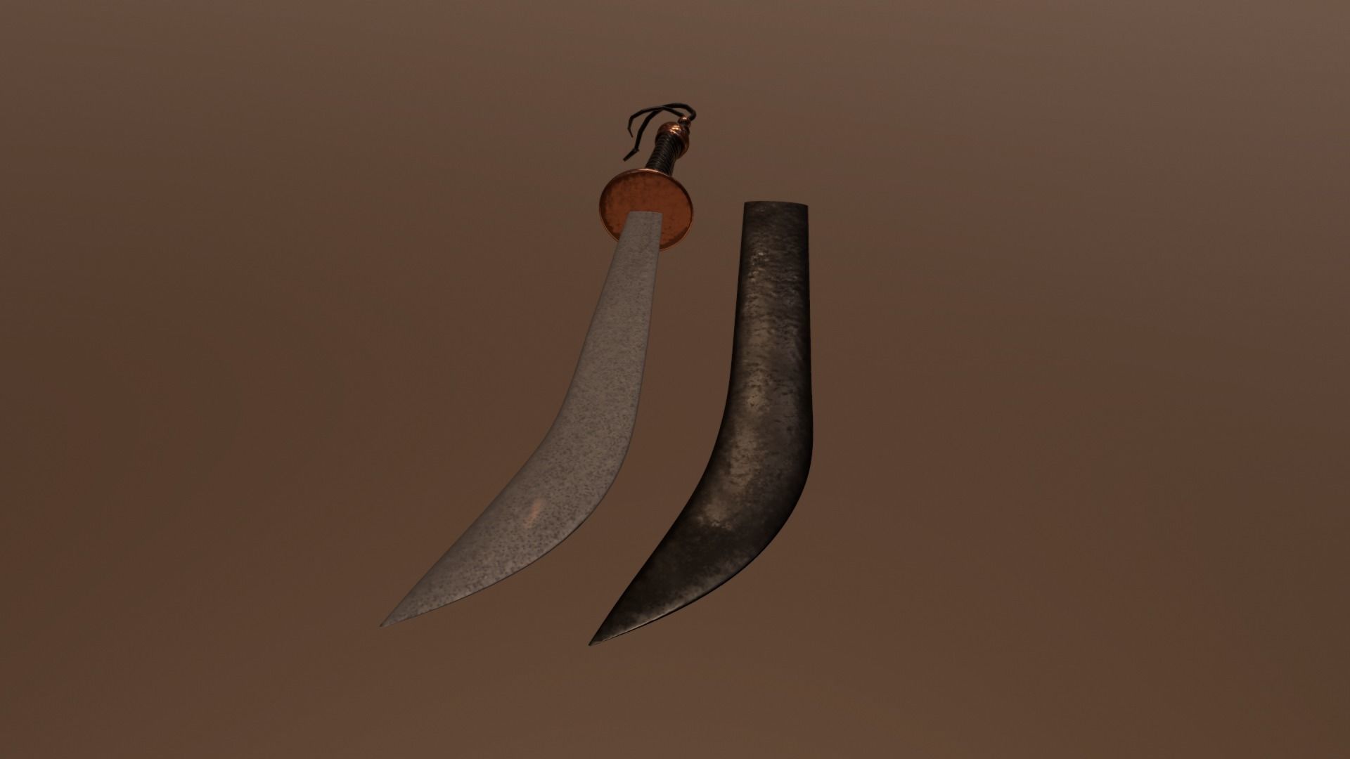 SWORD-01 chinese sword Low-poly 3D model_7