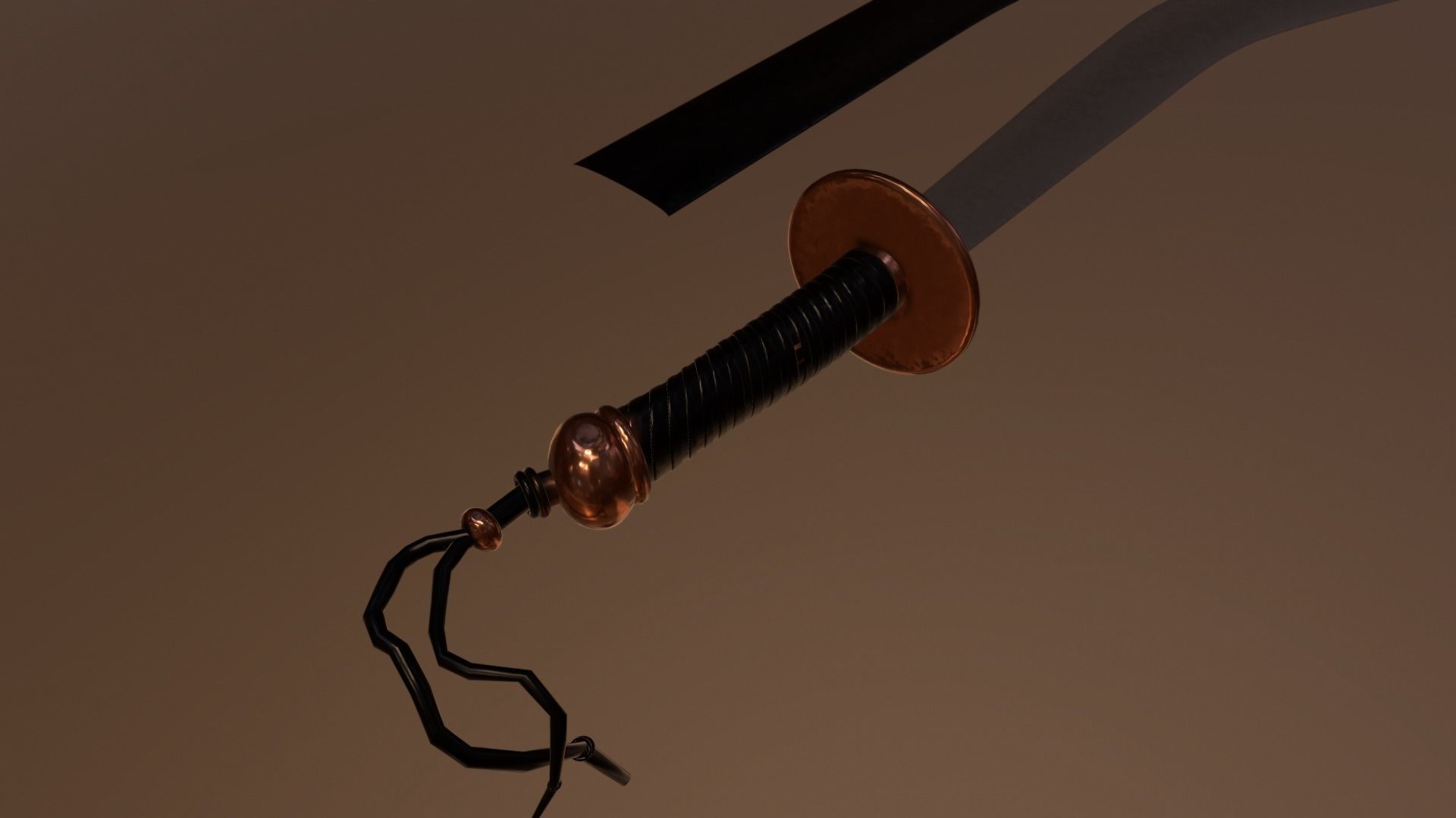 SWORD-01 chinese sword Low-poly 3D model_11