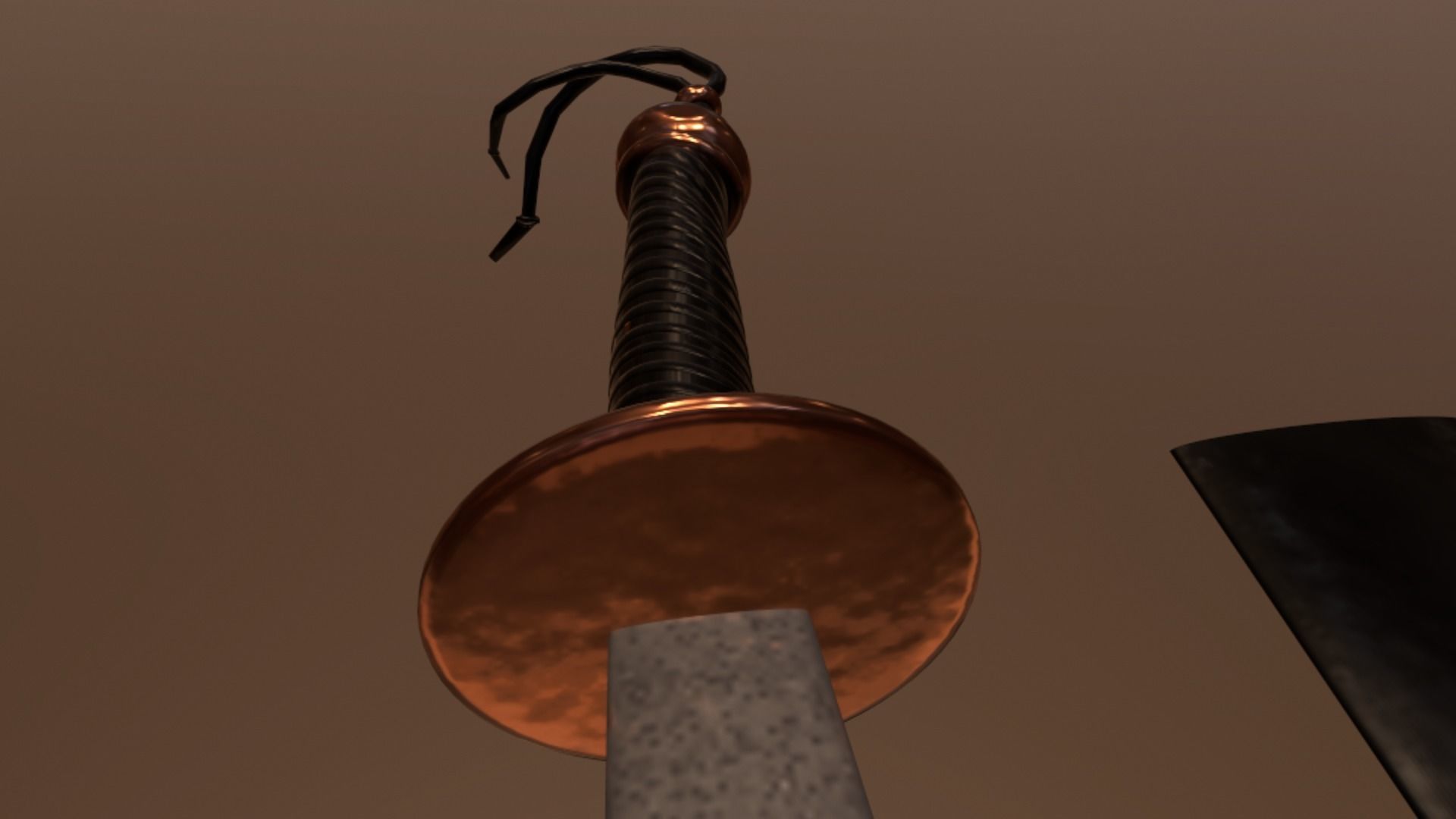 SWORD-01 chinese sword Low-poly 3D model_2