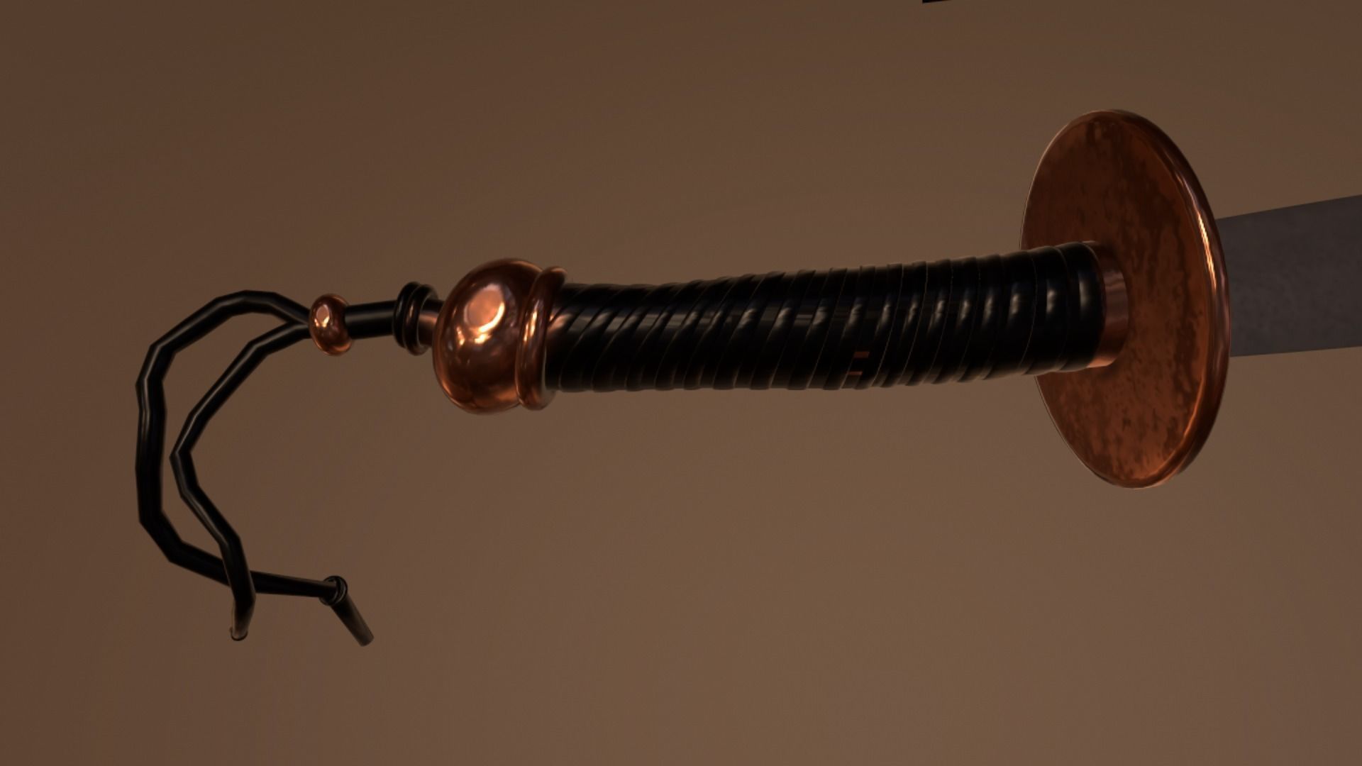 SWORD-01 chinese sword Low-poly 3D model_12