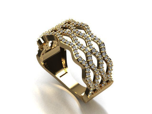 jewelry ring 3D print model_2