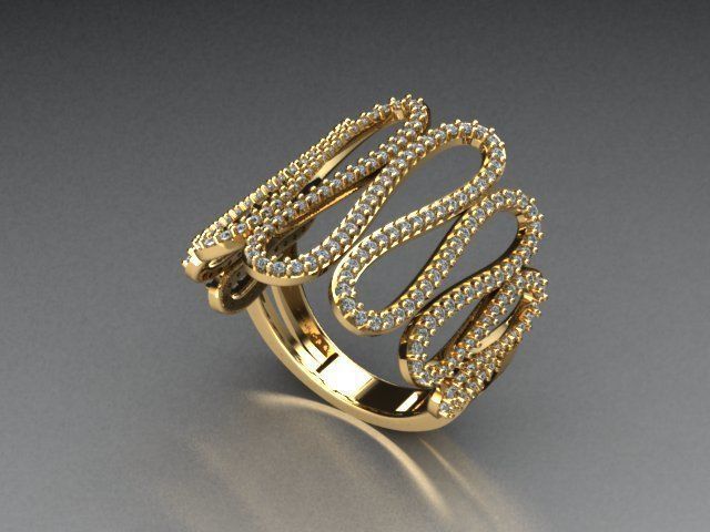 jewelry ring 3D print model_5