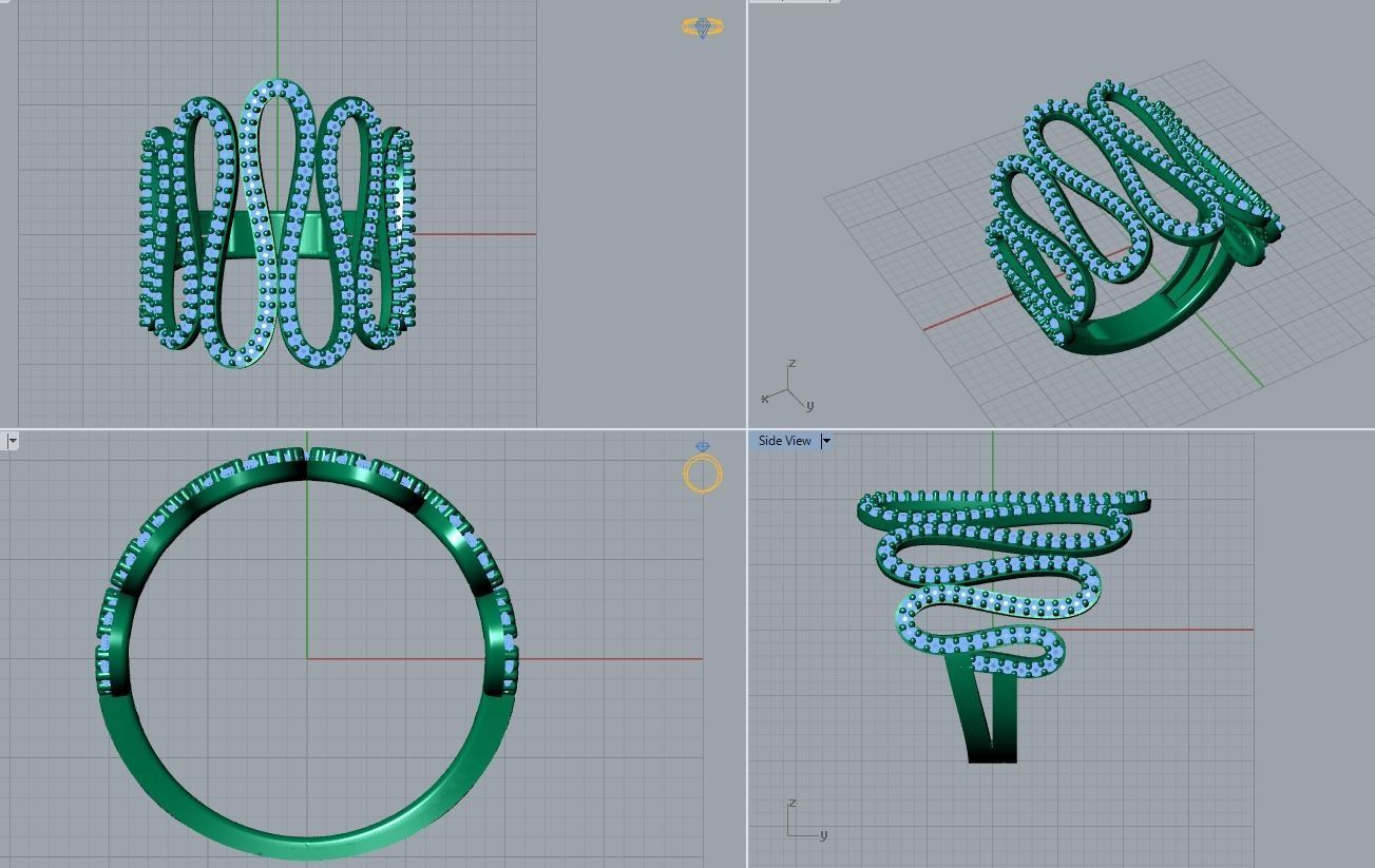 jewelry ring 3D print model_6