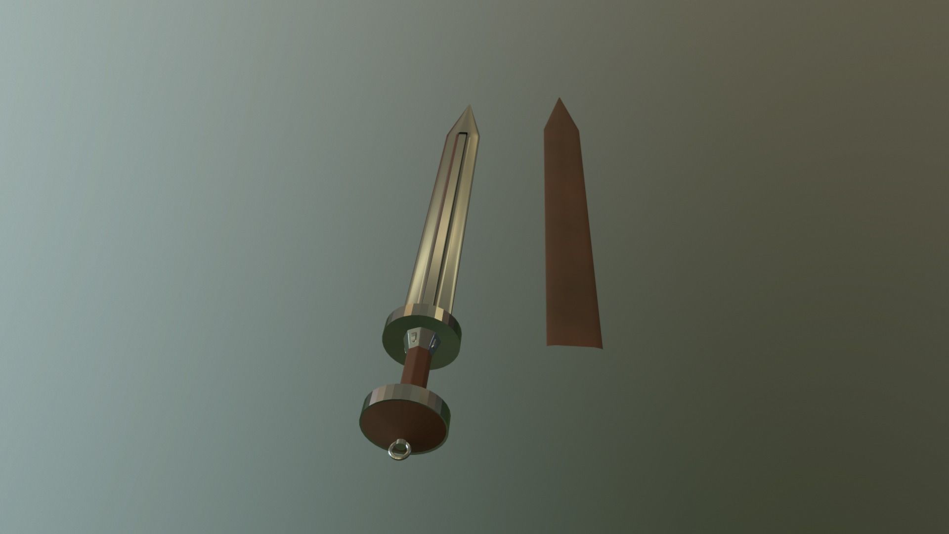SWORD-02 sword Low-poly 3D model_7