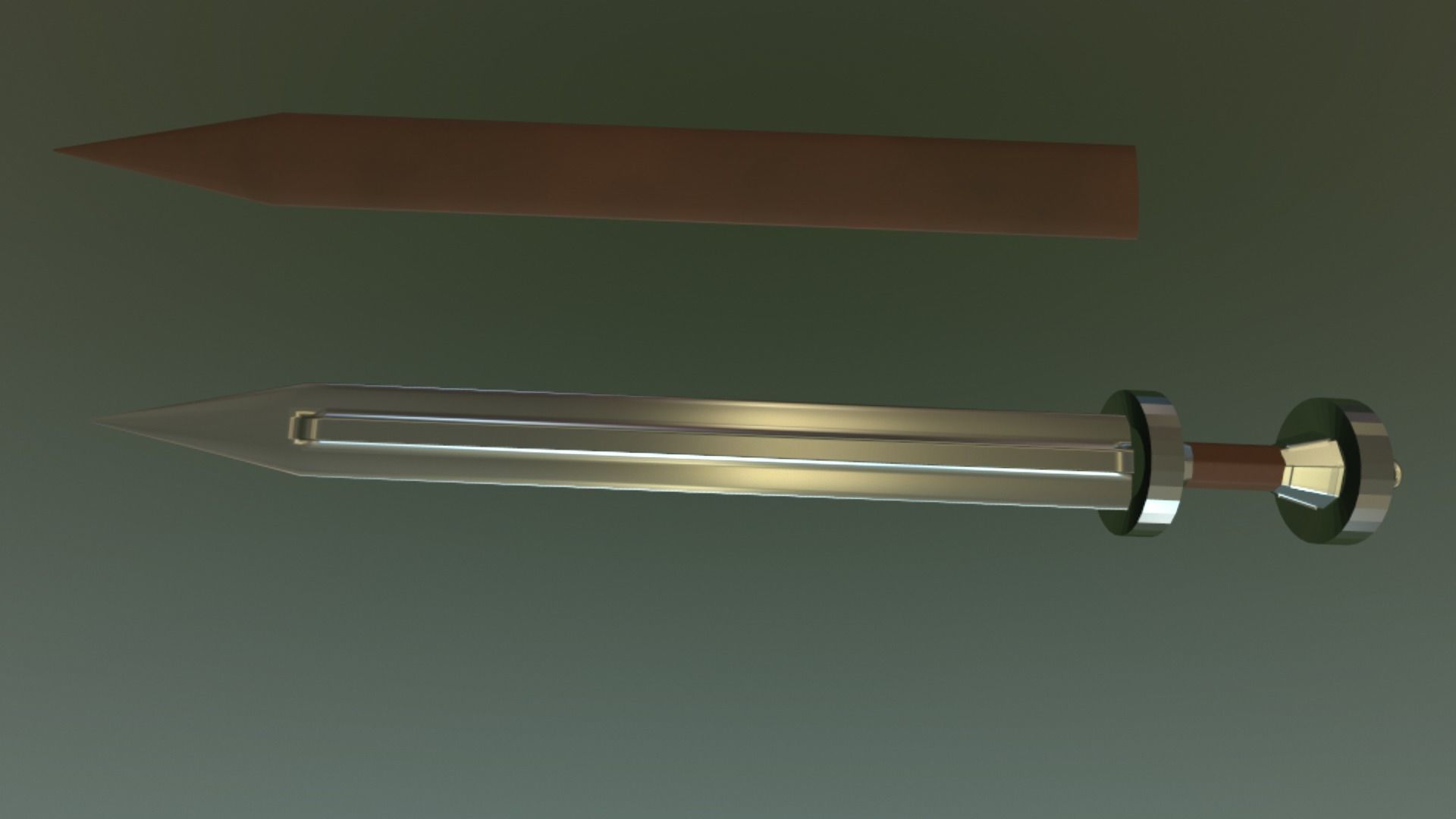 SWORD-02 sword Low-poly 3D model_1