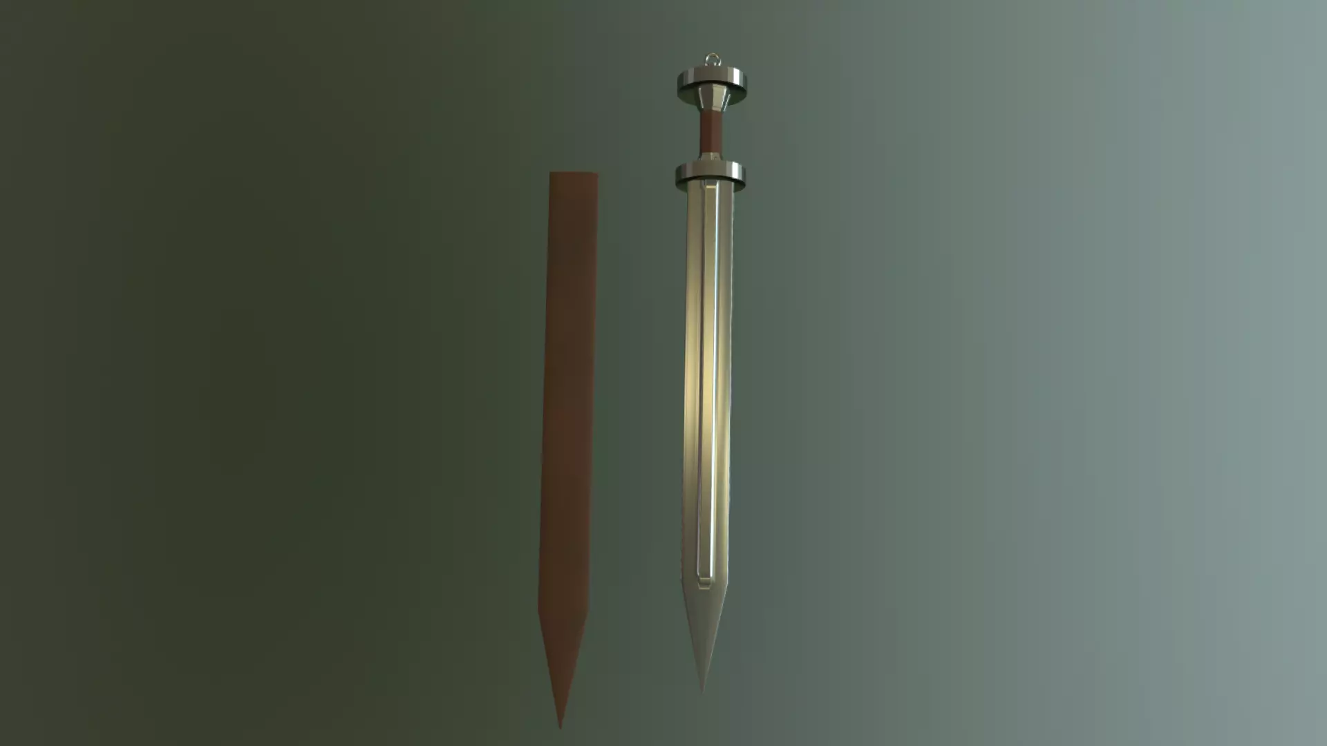 SWORD-02 sword Low-poly 3D model_0