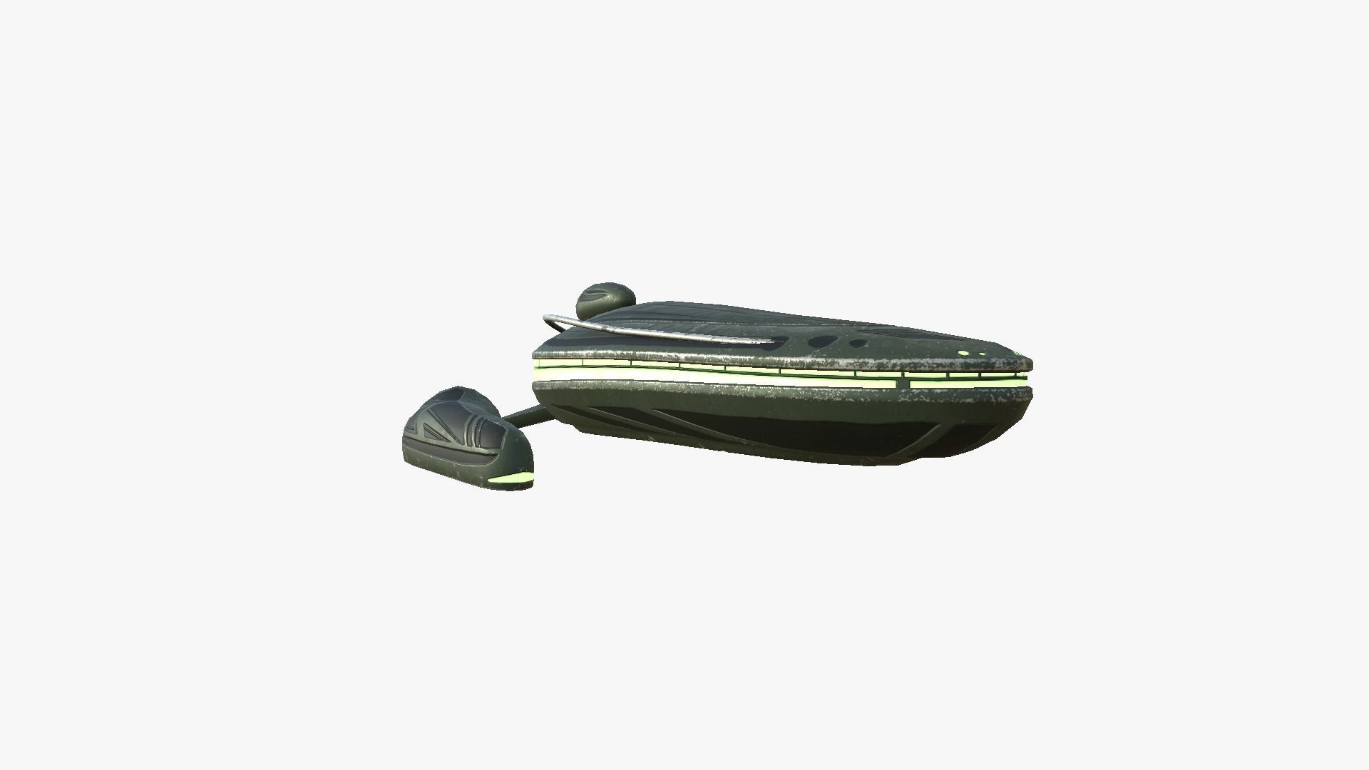 Alien Spaceship UFO H05 Dark Green - Sci Fi Spacecraft Design free VR ...