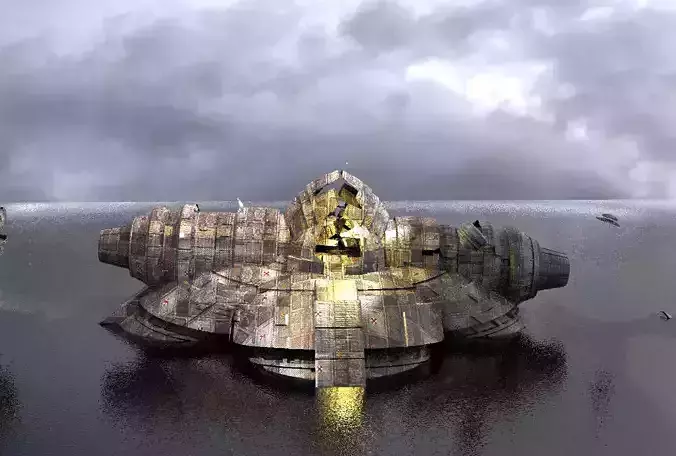 Planet Arch Pulse Terra Shard kit bash 3 3D model